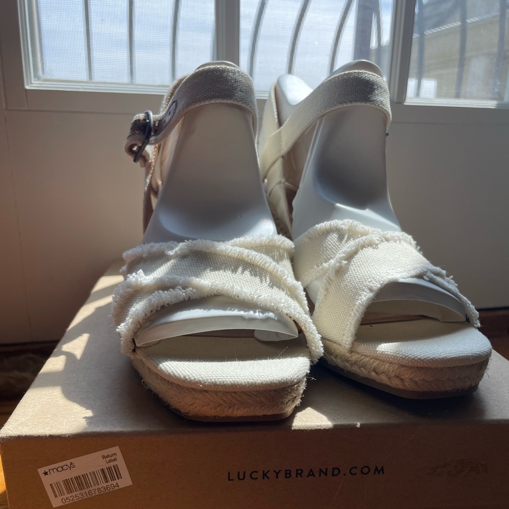 Lucky brand wedge heel size 8.5